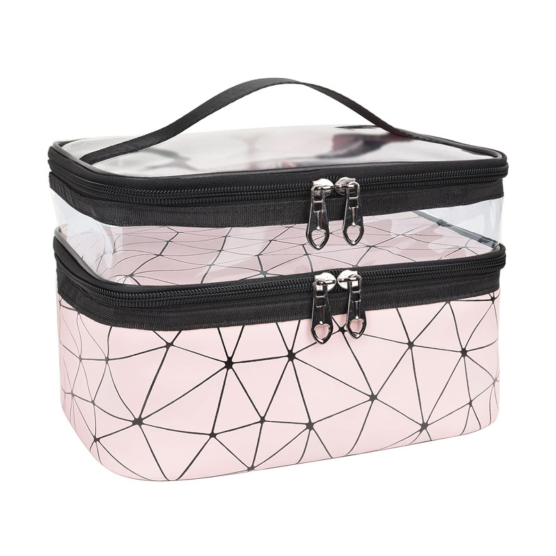 What is the difference between a double-layer cosmetic bag and a single-layer cosmetic bag