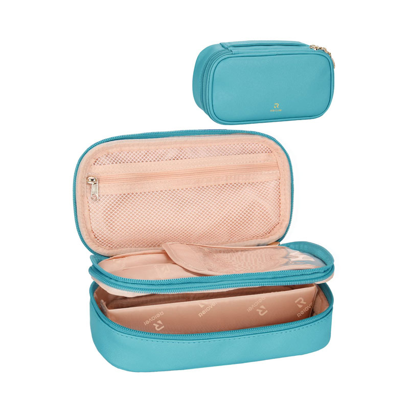 Cosmetic bag with multiple compartments